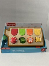 Fisher-Price Baby Toy Hide Peek Pop-Up Animal-Themed Sensory Activity