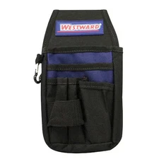 Westward 5Mzl9 Tool Pouch, 6 Pockets, Compatible With Tool Belts Up To 3 In,
