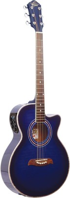 Oscar Schmidt 6 String OG10CE Cutaway Acoustic-Electric Guitar Trans Right Fl...