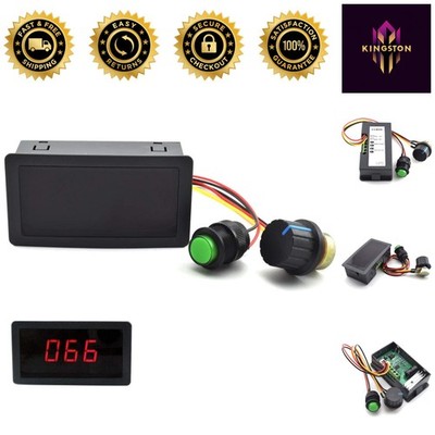 6V-30V Stepless Speed Controller for DC Motors - 8A Regulation with Knob Control