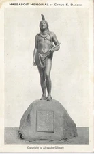 Massasoit Memorial By Cyrus E Dallin Leader Of Wampanoag Confederacy 1915-30