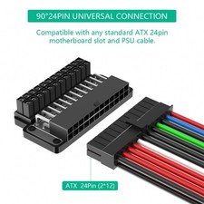 24Pin 90 Degree 24 Pin To 24pin Power Plug Adapter Mainboard Motherboard