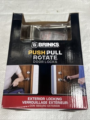 Brinks 23012-119 Push Pull Rotate Harper Satin Nickel Entry Lever KW1
