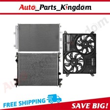 Electric Radiator Condenser Cooling Fan Kit For 19-21 Ford Edge Lincoln Nautilus
