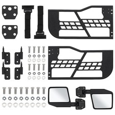 Off Road Tube Doors For 1997-2006 Wrangler Tj 2 Door Steel Half Doors Mirror