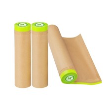Tangibay Pre-Taped Masking Paper for Painting - 24 inch x 50 fe... FAST USA SHIP
