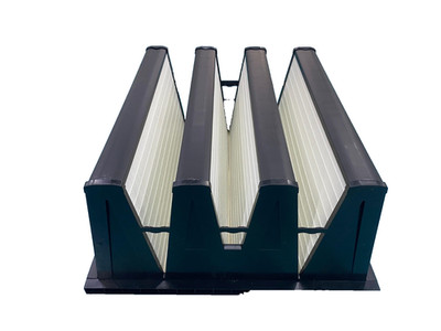 20x24x12 MERV 15 V-Bank Air Filter | V-Cell HVAC | ABS Frame | 1400 CFM