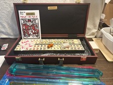 Mahjong Set (166 tiles, 4 tile holders, instr...