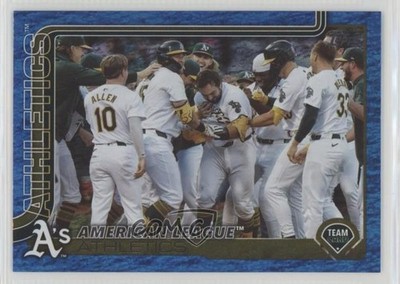 2025 Topps Series 2 Blue Holo Foil /150 Athletics #594 Rookie RC 2d8