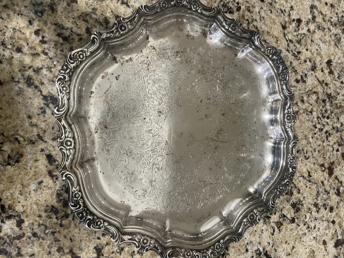 Webster Wilcox In Antique Us Silver-Plated Platters & Trays for