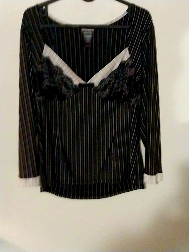 Bisou Bisou Intimates Top Large Babydoll Goth Whimsigoth Dark Fairy Shirt Grunge - Image 2 of 4