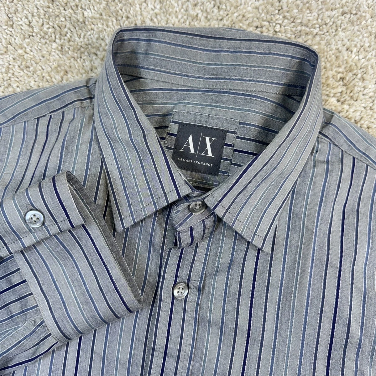 Armani Exchange Polyester Casual Button-Down Shirts for Men | eBay