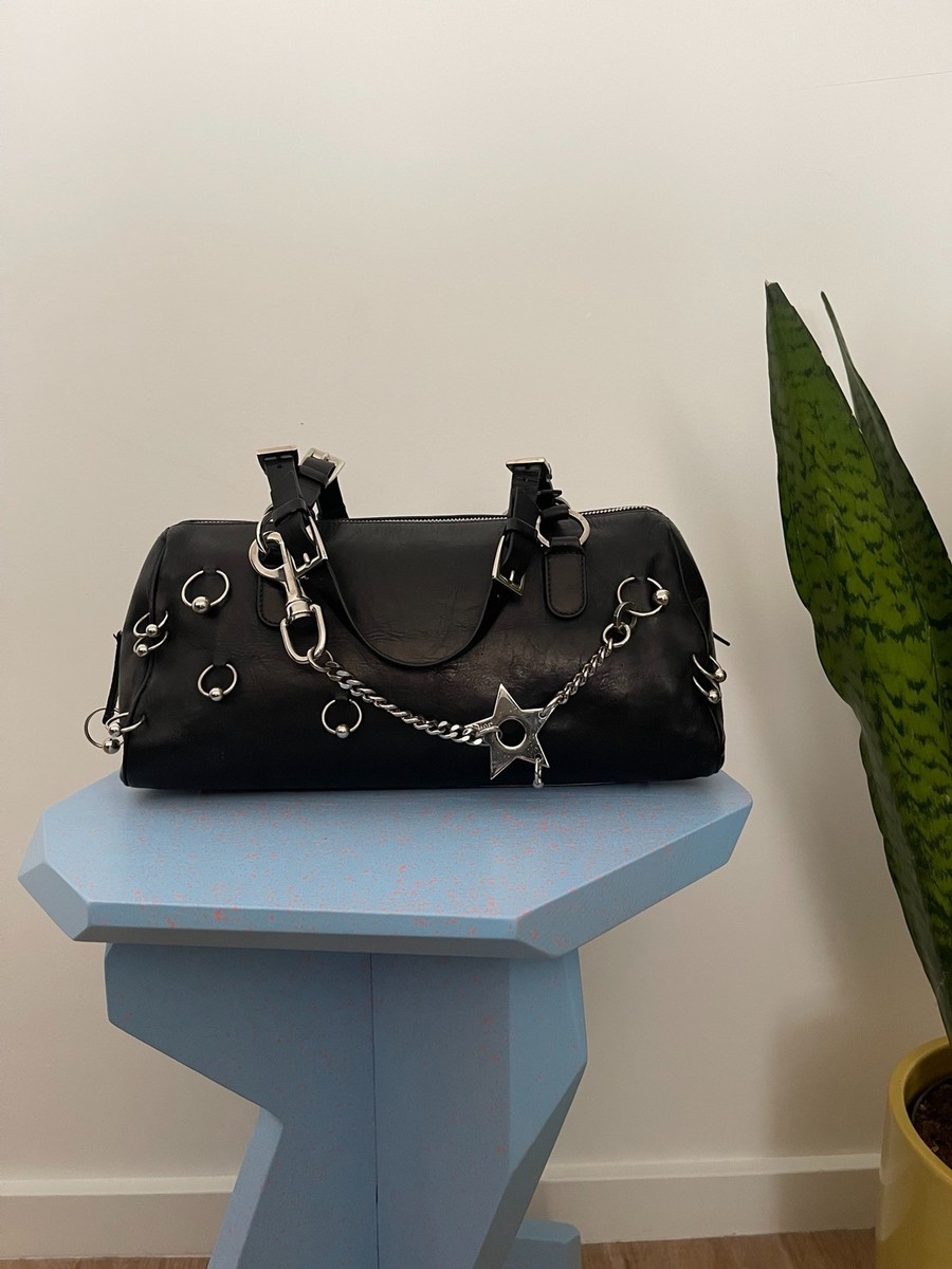 Authentic Christian Dior Rare Hardcore Pierced Star Boston Bag | eBay