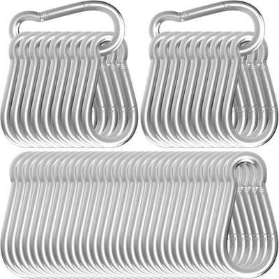Heavy Duty Spring Snap Hook Carabiners, Galvanized Steel Quick Links, Spring Cli