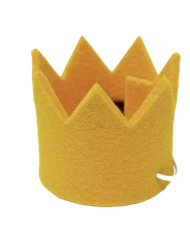 MODERNBEAST Yellow Party Crown for Dogs, Small