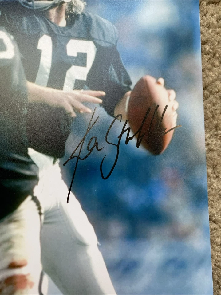 Foto firmada autografiada por Ken Stabler Raiders Legend 8x10 Beckett BAS Foto 2 de 3