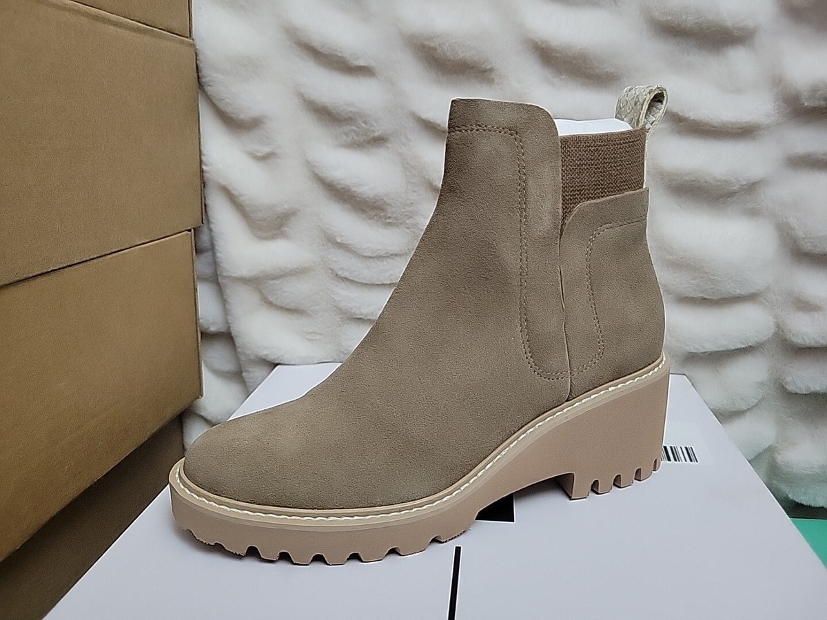 Dolce Vita Huey H2O Mushroom Suede Boots Womens Size Waterproof