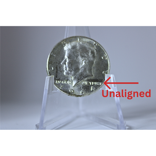 RARE 1964 Kennedy Half Dollar – Unaligned Die Error – 90% Silver