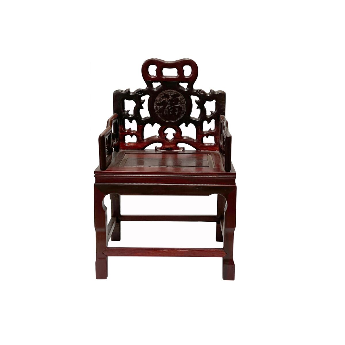 Chinese Rosewood Handmade Miniature Armchair Display Decor Art ws2965S Chinese Rosewood Handmade Miniature Armchair Display Decor Art ws2965S