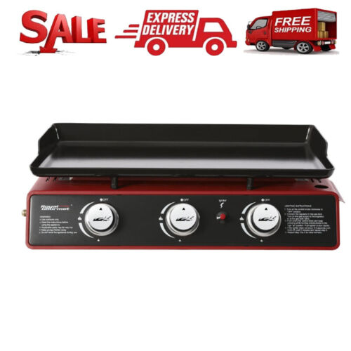 3-Burner PD1301R Portable Tabletop 24" Outdoor Camping Cooking Gas Grill NEW