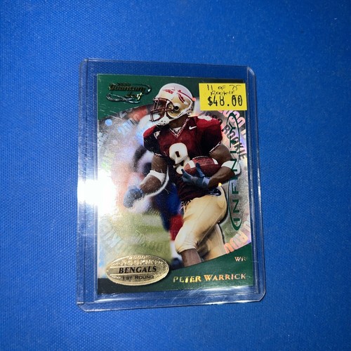 🔥2000 Donruss Quantum Leaf Football #302 Peter Warrick #11/75 Bengals RC 🔥1023 - Picture 1 of 4