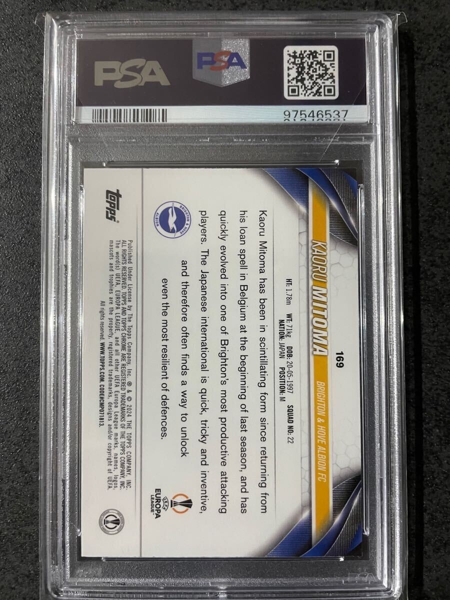 Kaoru Mitoma 2023-24 Topps Chrome UCC Orange Refractor #169 /25