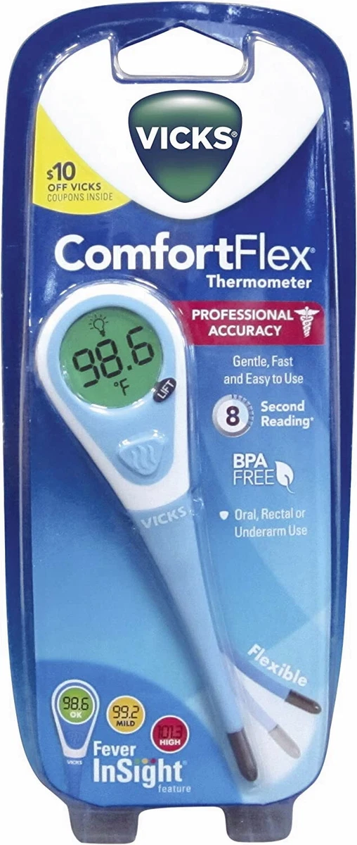 VICKS ComfortFlex V966USV4 Digital Thermometer w Fever Insight NIP SEALED