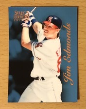 1996 SELECT CERTIFIED BASEBALL CERTIFIED BLUE JIM EDMONDS CALIFORNIA ANGELS 2