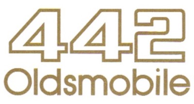 1985-1987 Oldsmobile 442 Front Rear and Door Gold Decals New Set of 4 GM OLDS