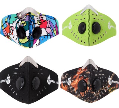 Reusable Mask Breathing Anti Pollution Allergy Activated PM2.5 Half Face Mask US