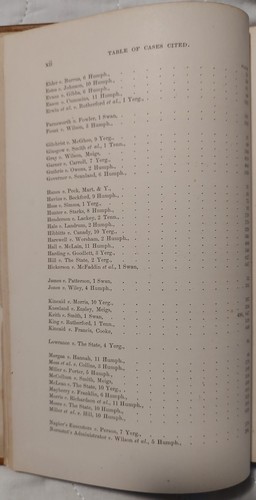 Reports of Cases Argued & Determined in Supreme Court of Tennessee Swan 1852-3 - Picture 10 of 23
