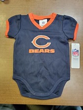 XX Z1 Brand New Chicago Bears Infant Onesie Sport NFL Team Apparel By Gerber