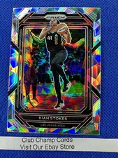 2023 #34 Kiah Stokes WNBA Panini Prizm Basketball Ice Prizm Aces