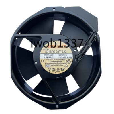 For NMB-MAT 5915PC-23T-B30 A00/B00 AC 230V 35W 170*150*38mm Server Cooler Fan
