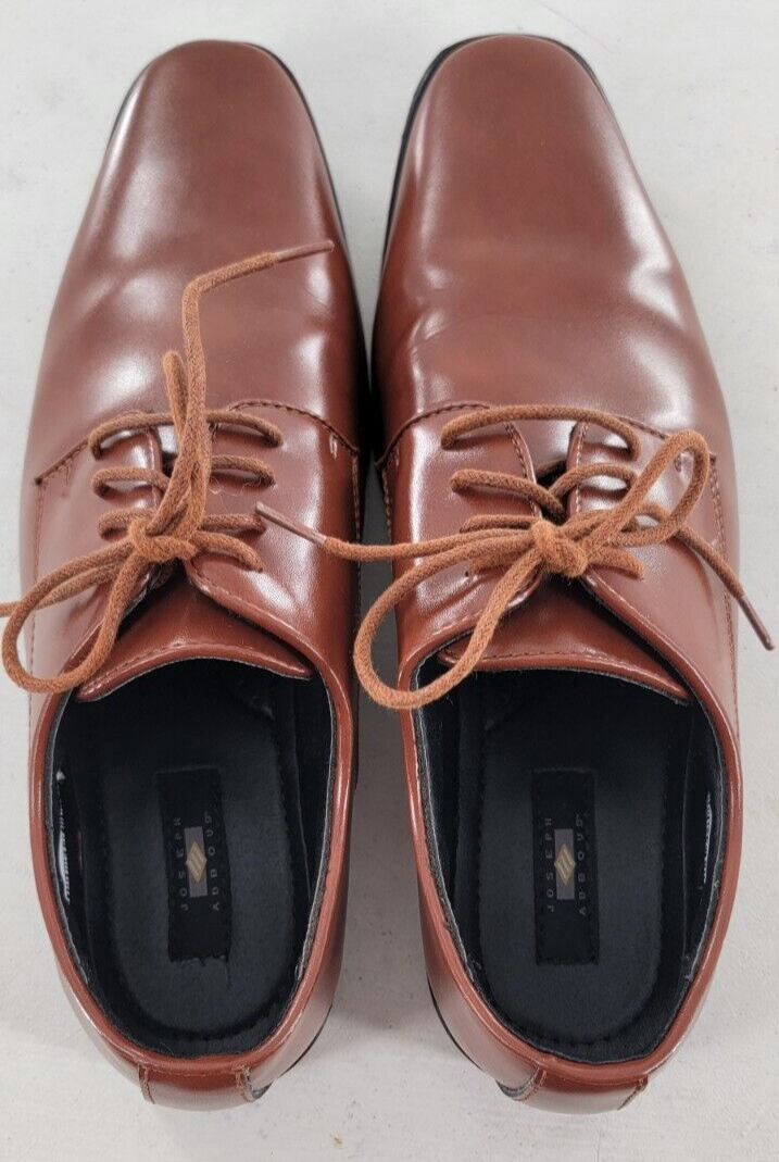 Joseph Abboud Men\'s Rich Brown Thorton Plain Toe Size 9 Joseph Abboud Thorton Oxfords Leather Brown Shoes Men main image 3