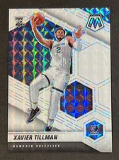2020-21 Panini Mosaic Xavier Tillman #213 White Prizm Rookie 21/25 Grizzlies