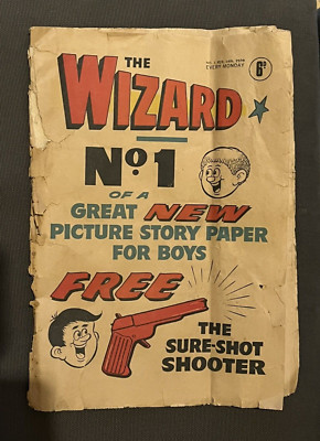 The WIZARD Comic No 1 Feb 14 1970 George Best Arsenal beano dandy whizzer rover