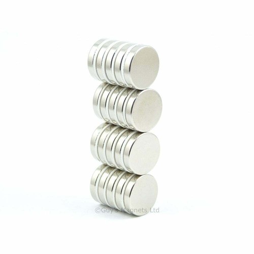 2 pezzi magneti a disco al neodimio 15 mm x 3 mm N35 - magneti per frigo fai da te - Foto 3 di 9
