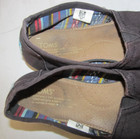TOMS Size 7 Casual Canvas Slip On Comfort Flats Shoes W7 Faded Black — photo 5