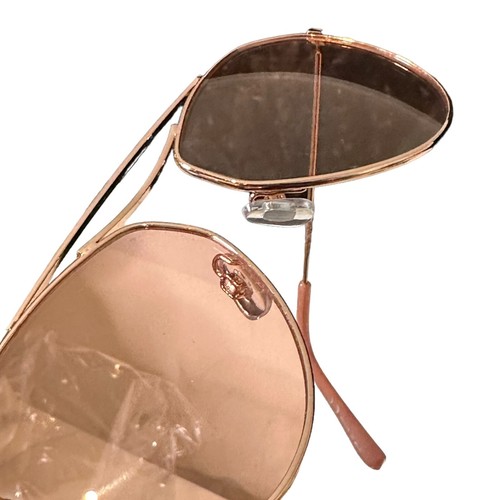 Aldo Women's Pink Sunglasses Aviator Metal Frame Sun Shades - Imagen 5 de 10