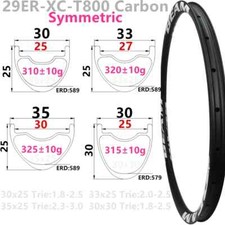29er Mountain Bike Carbon Fiber Rims Symmetric Hookless Tubeless Bicycle Wheels