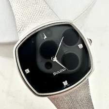 Vintage BULOVA "Accutron" 1960's Retro Men's Watch, Diamond Dial, Working