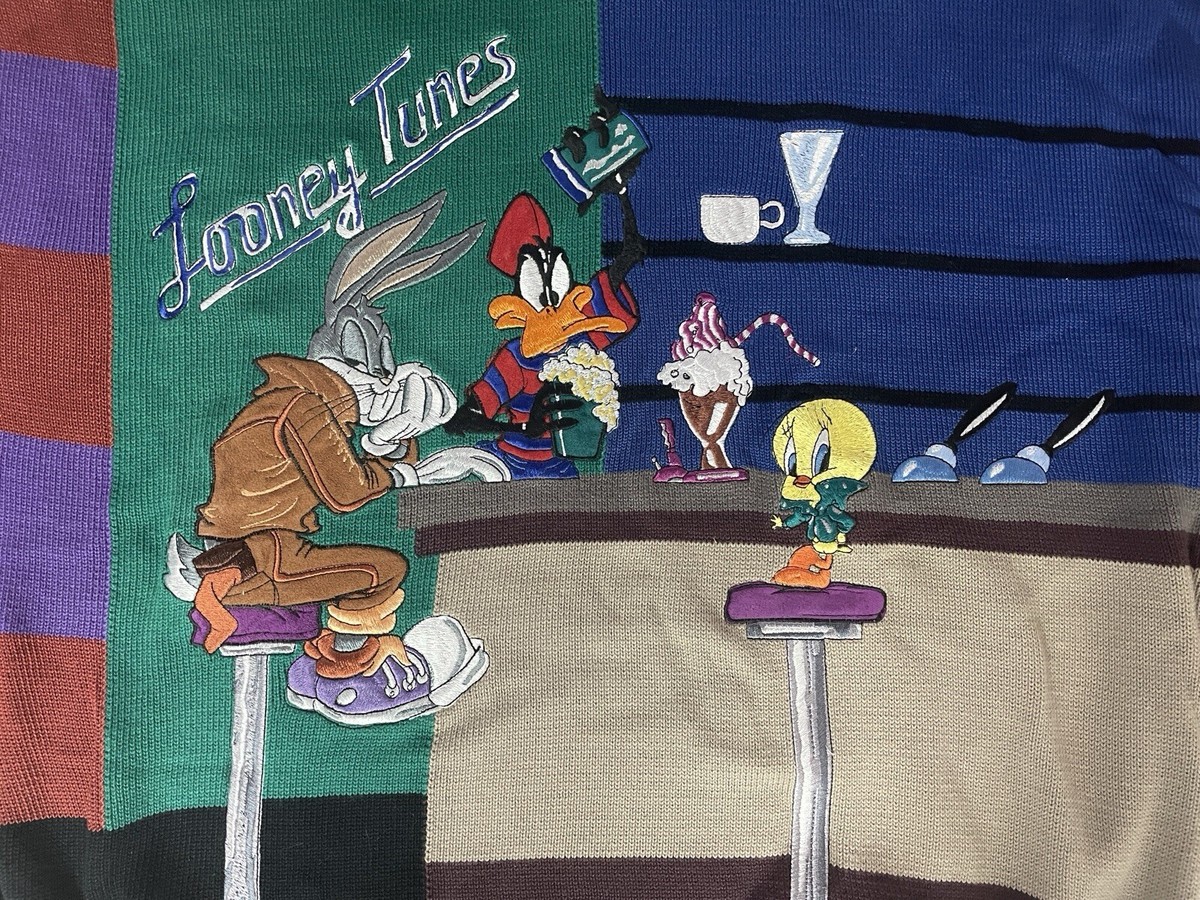 Vintage Looney Tunes By Lario Sweater, Size L Limited