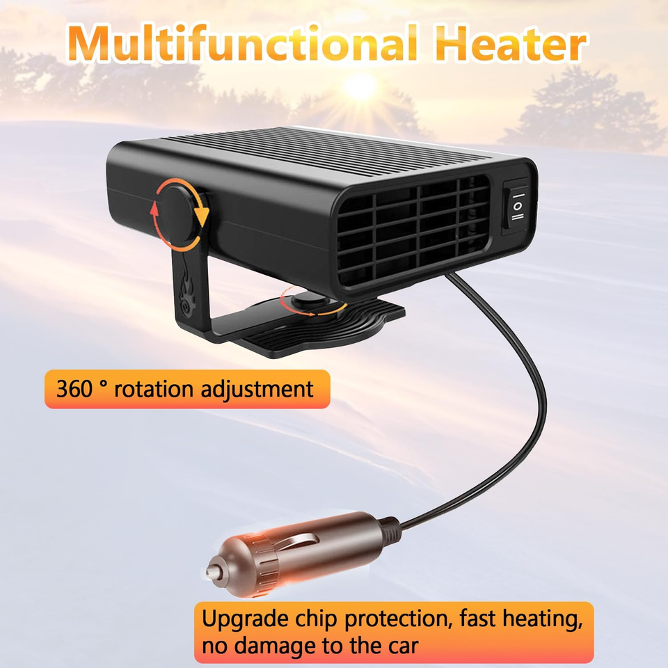 Riscaldatore Auto 12V Portatile Showvigor - Doppia Funzione Caldo/Freddo Per Viaggi Comodi - Foto 9