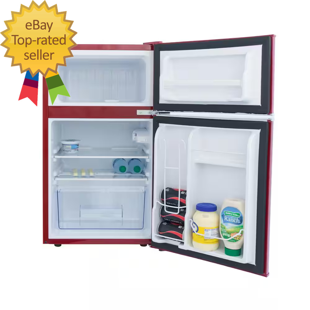 Retro 3.2 Cu. Ft. 2-Door Mini Fridge in Mint Green