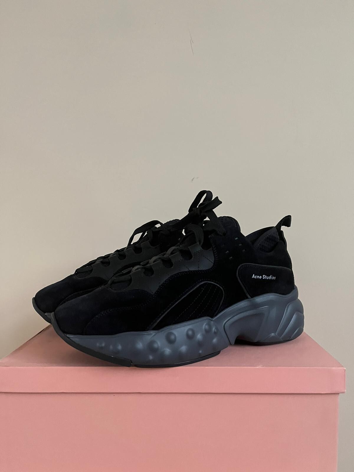 Acne Studios , Rockaway Sneakers in Multi Black , BNIB 40 / 7 US