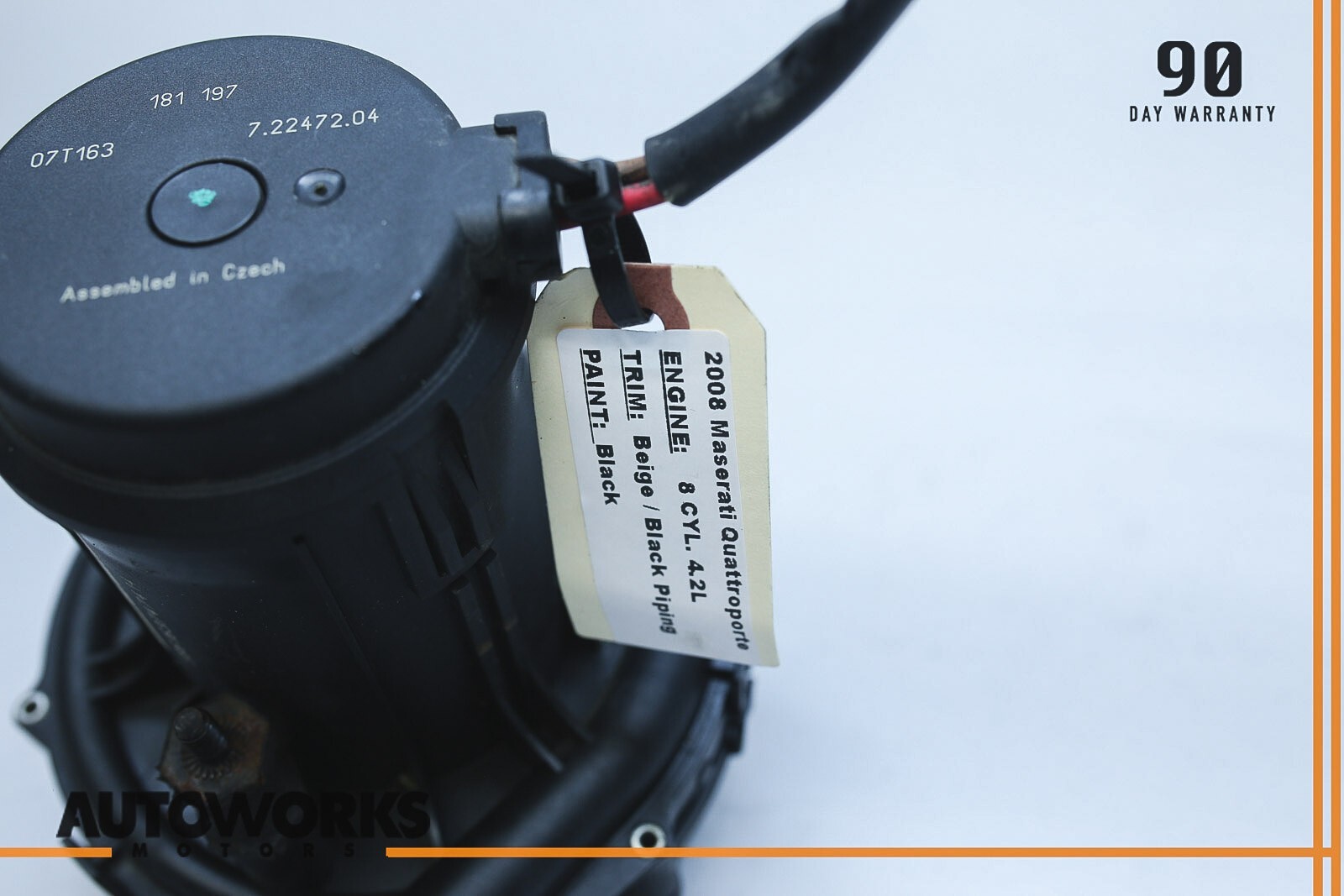 04-08 Maserati Quattroporte M139 Secondary Air Injection Pump 72247204 OEM