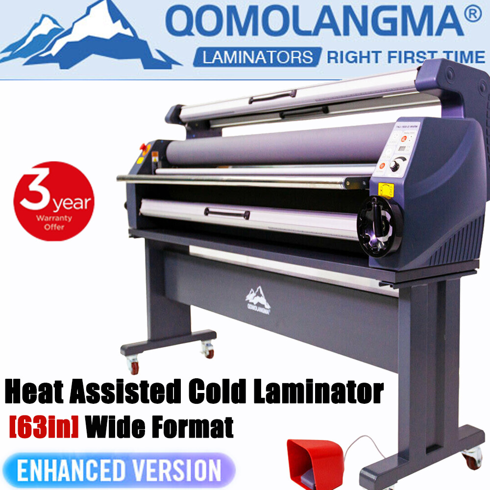 Qomolangma 63in Enhanced Heat Assisted Cold Laminator Wide Format Laminating-image