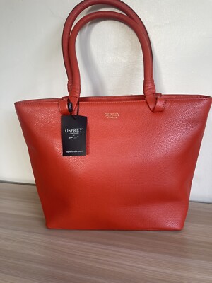 Osprey London Graeme Ellisdon Collier Tote bag Leather In Chili