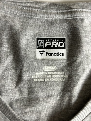 Authentic Pro Fanatics Montreal Canadiens NHL Womans V Neck Shirt gray Medium - Picture 3 of 3